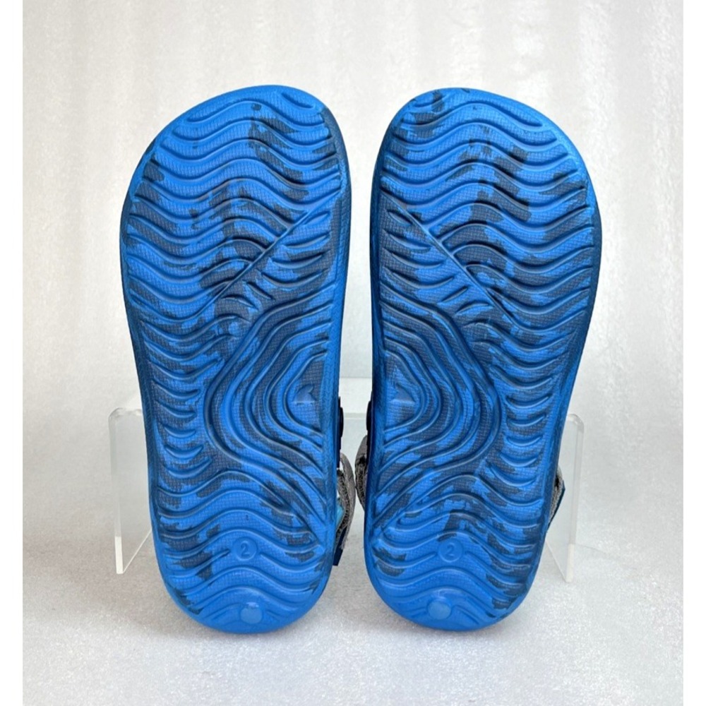 Rugged Shark Adventure Trail Blue Sandals Floatable Washable Boys Size 2 NEW - Picture 13 of 16